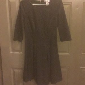 Max Studio dress with leather detail